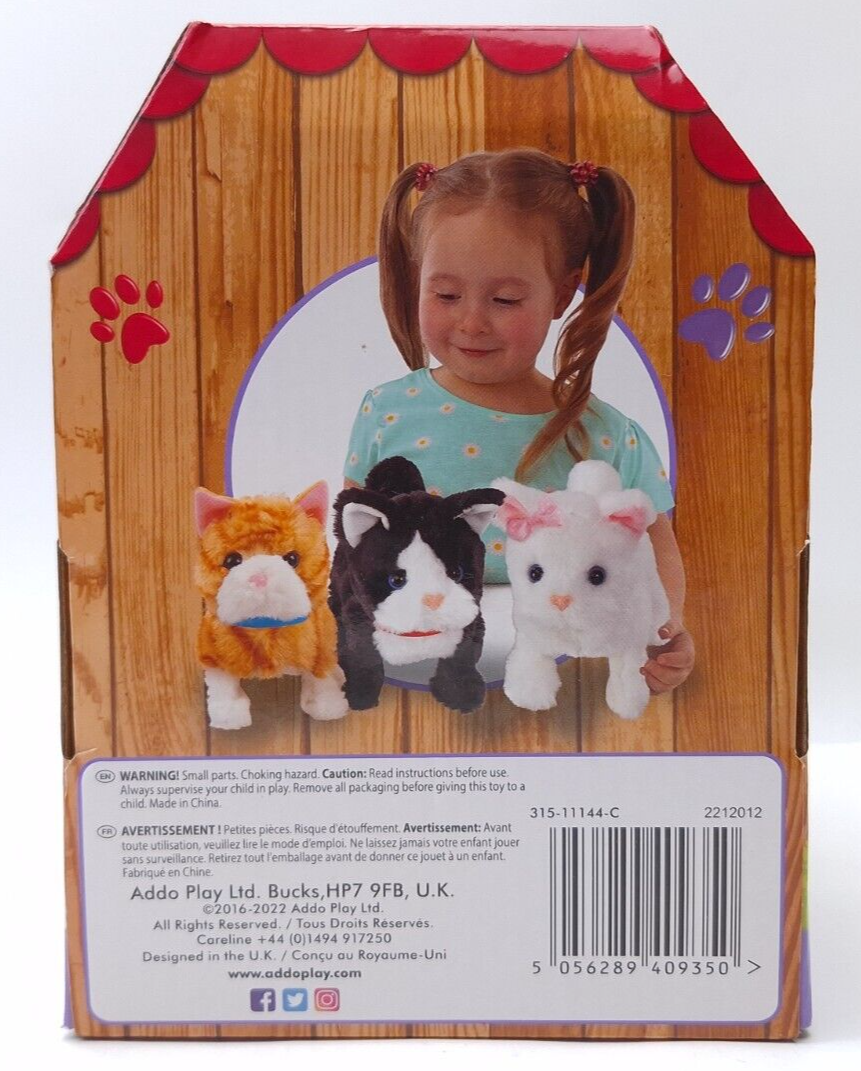 Pitter Patter Pets Pretty Little Kitty Motorized Meows Walks Wiggles Tail Addo eBay