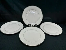 Lenox "SOLITAIRE PLATINUM" ~ USA ~ Set of 4 ~ Dinner Plates ~ 10 5/8"