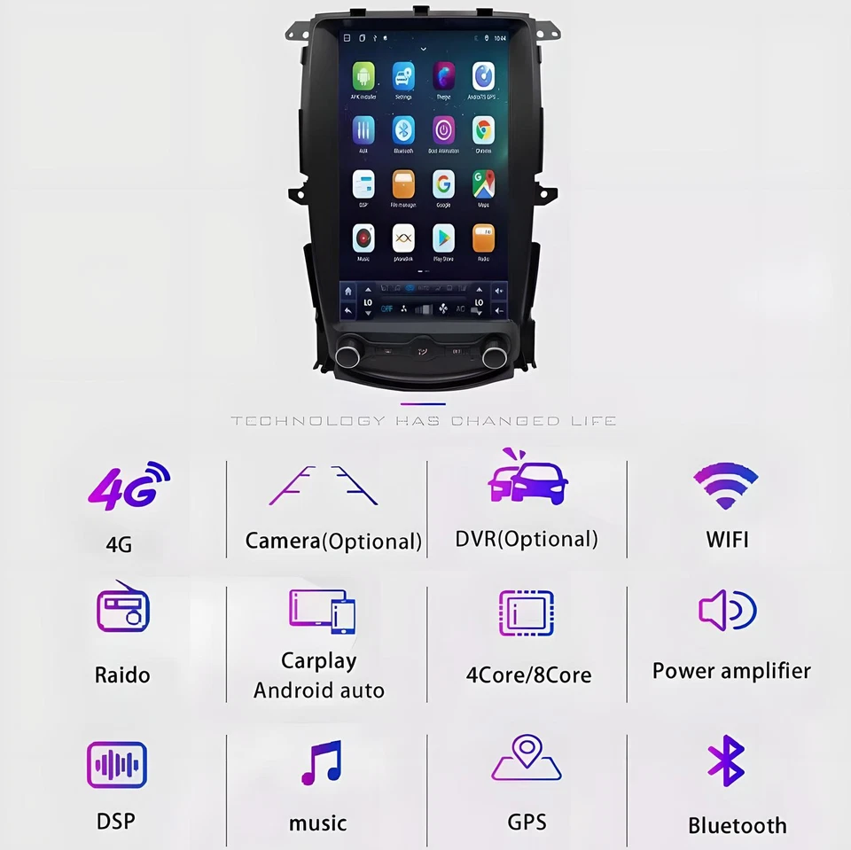 Fits Nissan 2008-19 370Z Android 13 Car Stereo Radio Carplay GPS Navi Wifi Unit — 第 4/4 张图片