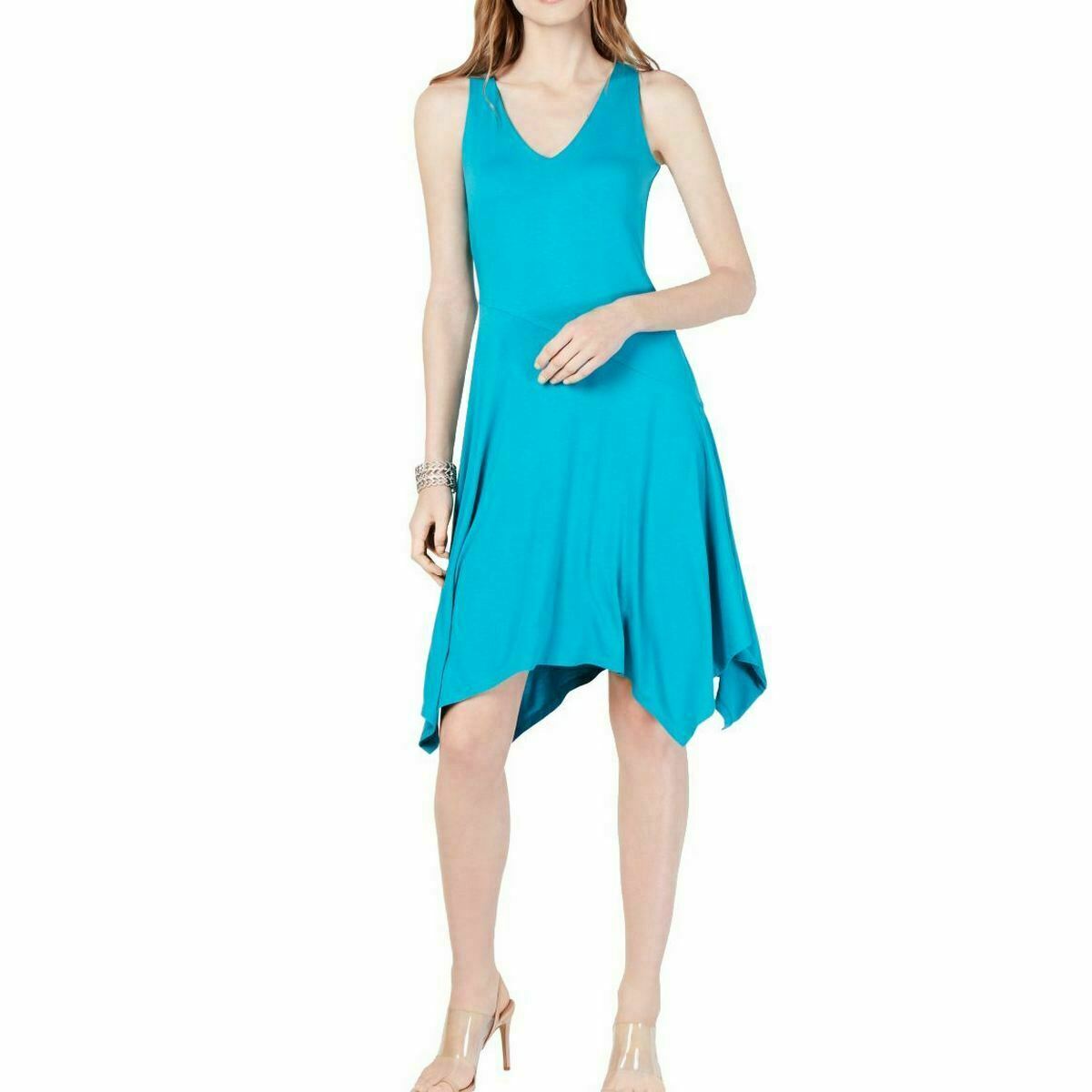 INC Sleeveless Asymmetrical-hem Fit & Flare Dress Size L NWT $70 (24) | eBay