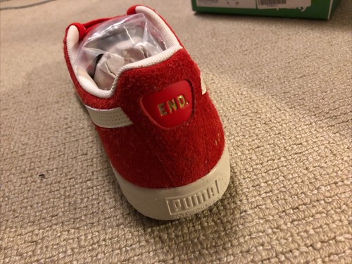 Puma Clyde x End UK8 Red And Frosted Ivory - Picture 6 of 6