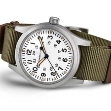 HAMILTON Khaki Field Mechanical Stainless Steel 42mm Mechanical Wristwatch 76304 3