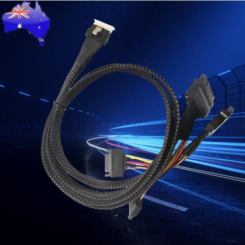 SlimSAS 8X To 2*U.2 NVMe Adapter SFF-8654 74pin To 2*SFF-8639 68pin Cable