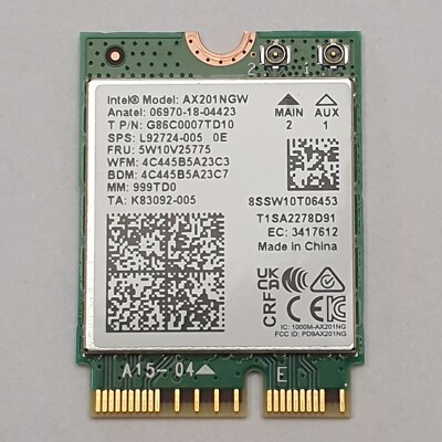 HP EliteBook 850 G8 WLAN Bluetooth Karte WiFi Card Wireless