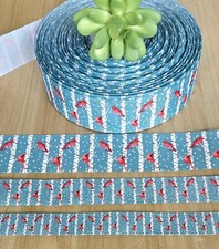 5/8, 7/8  1.5" 1 YD Cardinal Grosgrain Ribbon Red Cardinal Tree Bark Crafts