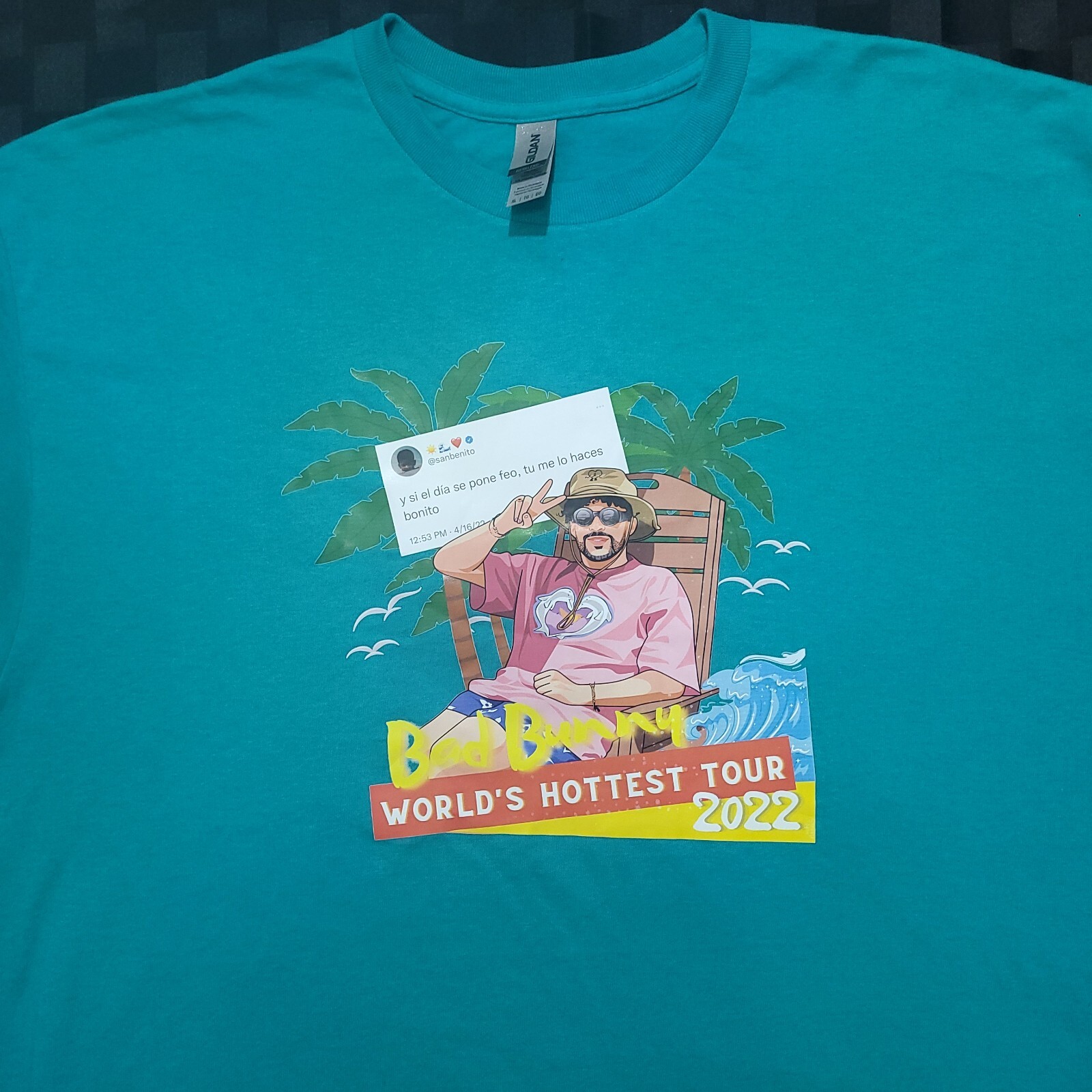 Bad Bunny World’s Hottest Tour Concert 2022 Size XL Gem