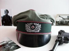 WW2 GERMAN HEER PANZER NCO "CRUSHER CAP".(NICE REPLICA)