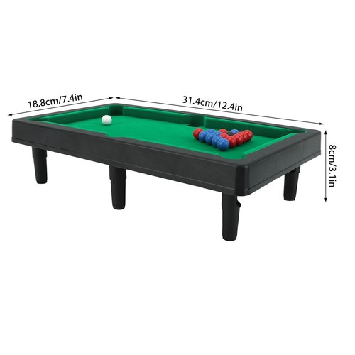 Mini Pool Table Interactive Simulation Miniature Billiard Pool Game Set - Picture 9 of 12
