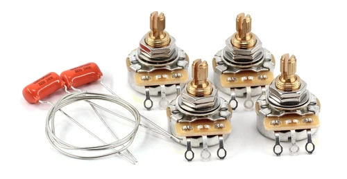 4x TAOT Custom CTS 500K Pots 3/8” Short + 2x Orange Drop .022uf 200V Caps