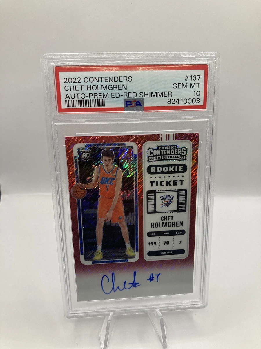 2022-23 Panini Contenders - Chet Holmgren #137 for sale | eBay