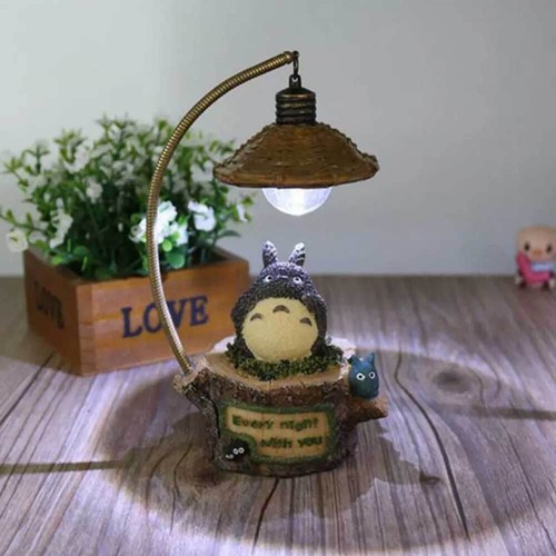 JP Anime Totoro Cute Cartoon Desk Lamp Night Light Lantern Gift Toy Figure - Picture 6 of 11