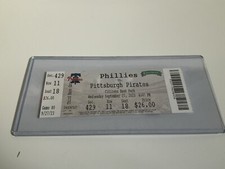 PHILLIES~2023 TICKET STUB 9/27/23 VS PIRATES Orion Kerkering FIRST WIN SGA