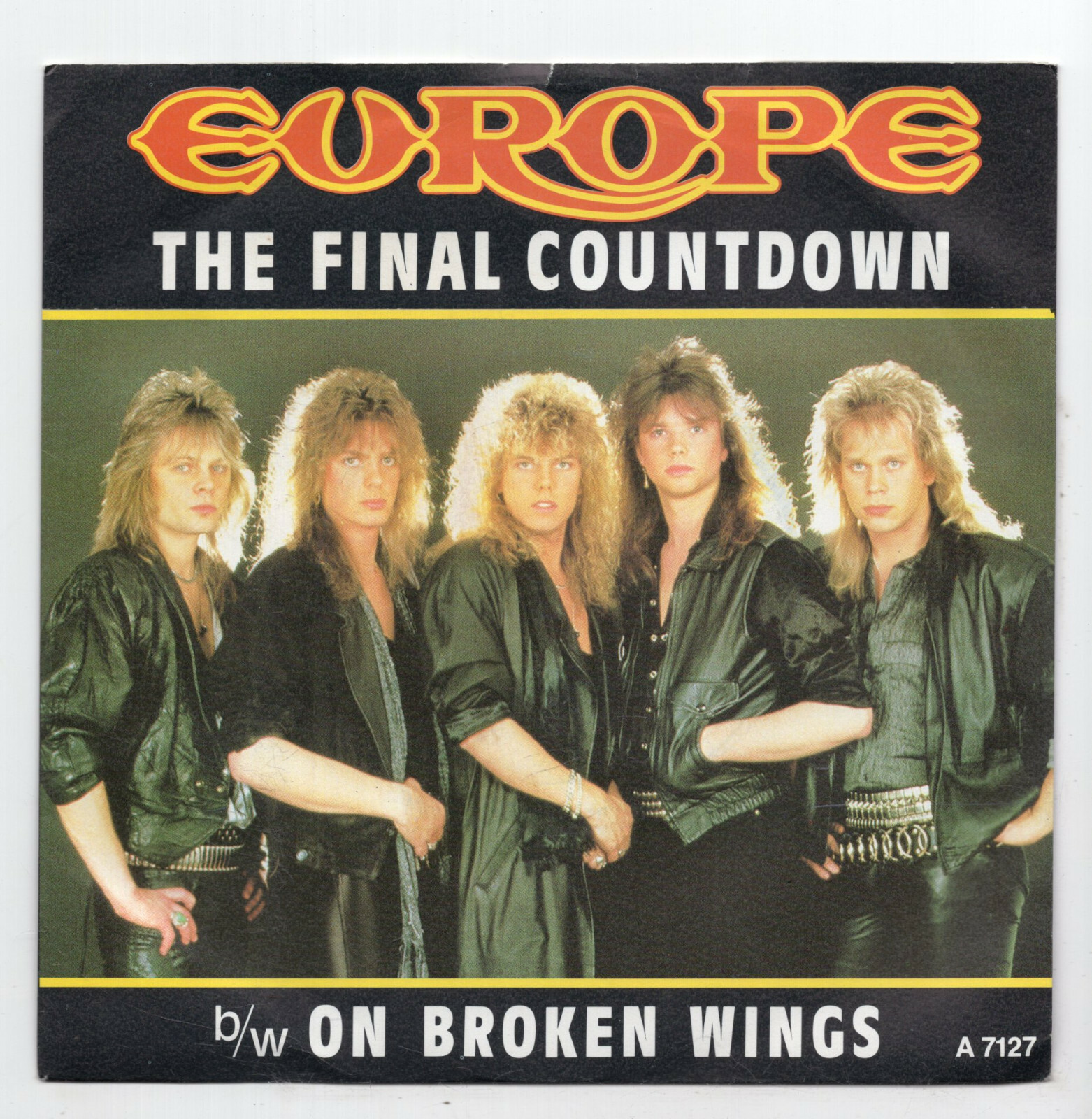 (C82) Europe, The Final Countdown - 1986 - 7"" vinyl