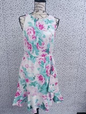 Nine West Womens Dress Floral Print Tea Party Vintage Sz 4
