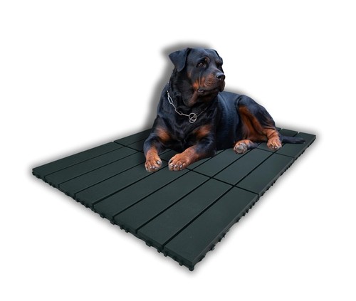 MrHN Dog Kennel Flooring - Dog Kennel Flooring Outdoor 6 Pack 12x12, makes 2'x3'