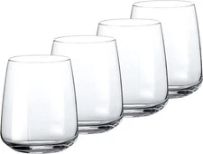 Bormioli Rocco Planeo Stemless Wine Glasses,  12.25 Oz - Set of 4