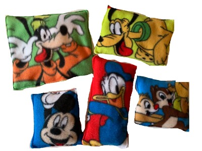Fidget bags set of 5, Disney Mickey Donald, Chip Dale Goofy Pluto, autism toy