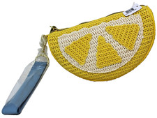 Bolsa de cosméticos muñeca limón Bath & Body Works maquillaje correa con cremallera bolsa de cuña