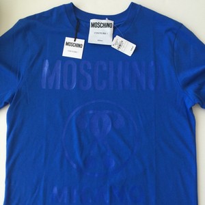 blue moschino shirt