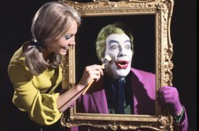 Batman Cesar Romero As The Joker Being Painted Holding Frame 24X18 Poster