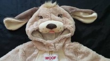 HALLOWEEN Brown faux fur dog costume One-piece Super soft Zipper 18 Months NEW