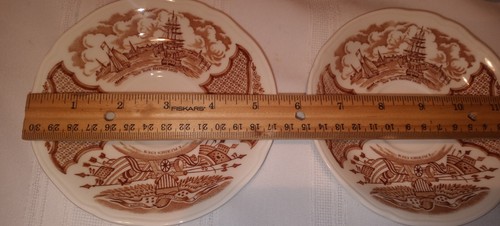 NICE SET OF 5 COFFEE CUPS and 5 SAUCERS FAIR WINDS ALFRED MEAKIN STAFORD ENGLAND - Picture 7 of 10