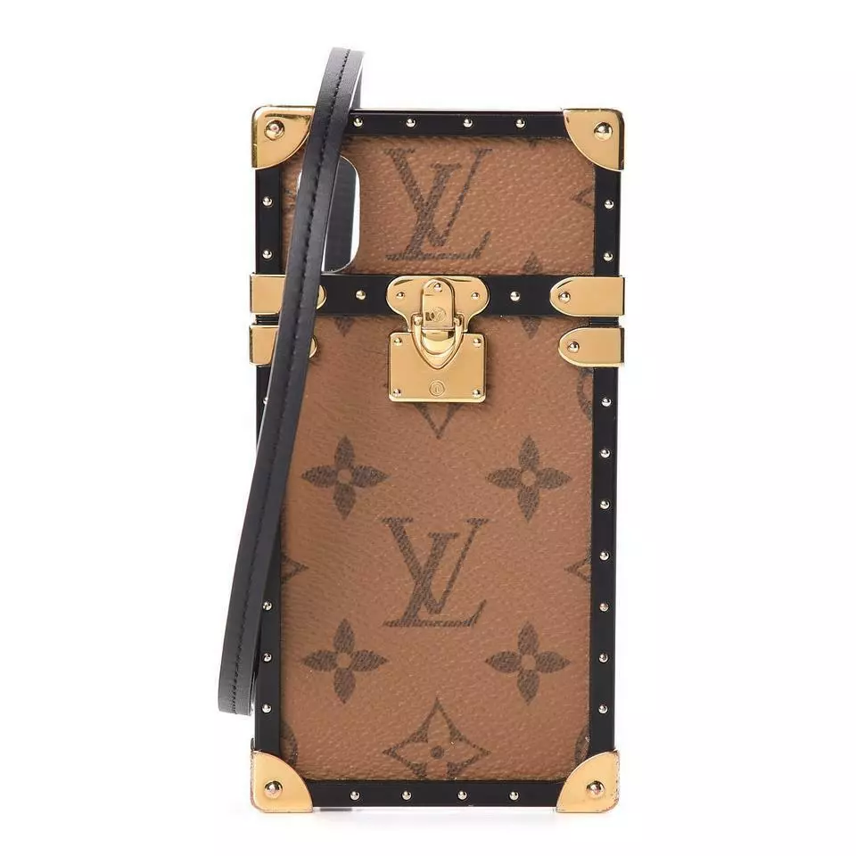 Louis Vuitton Monogram Reverse Eye Trunk iPhone X Xs Crossbody Phone Case  3V415L