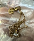 Rook Crow Patricia Locke N280 Pendant Necklace Gold Tone Rhinestone NWT