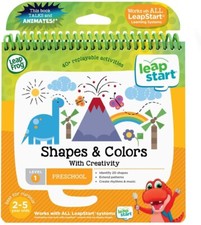 LeapFrog LeapStart Shapes and Colors Activity Book Level 1, Ages 2-5