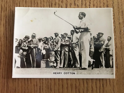 1936 Ardath Tobacco Cont. Series General Interest B & W #150 Henry Cotton  Golfer