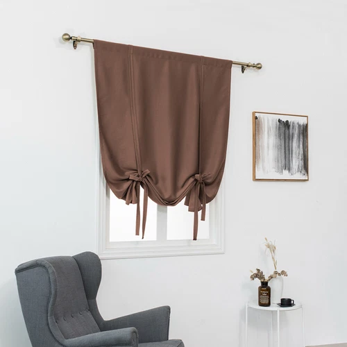 Blockout Short Window Curtains Draperies Shade Drapes Panel Living Room Kitchen - Bild 8 von 38