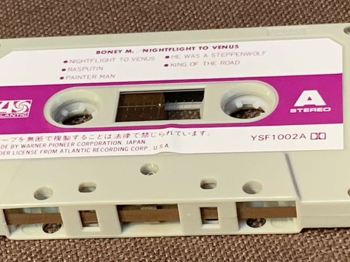 BONEY M. Nightflight To Venus JAPAN CASSETTE TAPE YSF1002A w/ SLIP CASE+INSERT - Picture 3 of 7