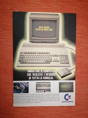 ORIGINAL ADVERTISING CONSOLE ''COMMODORE'' 1987