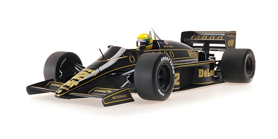 Minichamps 1:18 LOTUS RENAULT 98T AYRTON SENNA 1986 DIRTY VERS. 30TH ANNIVERSARY - Immagine 3 di 4