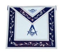 Masonic Blue Lodge Officer 100 Lambskin Apron Hand Made - JUNIOR DEACON