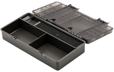 Korda Zubehörbox für Karpfenzubehör Basix Tackle Box, Angelkiste für Kleinteile