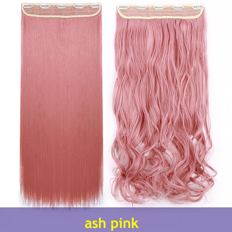 Pink Curly Hair Extensions (Head)