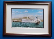 FRAMED SHIPPING PRINT CENTAUR AT HONG KONG