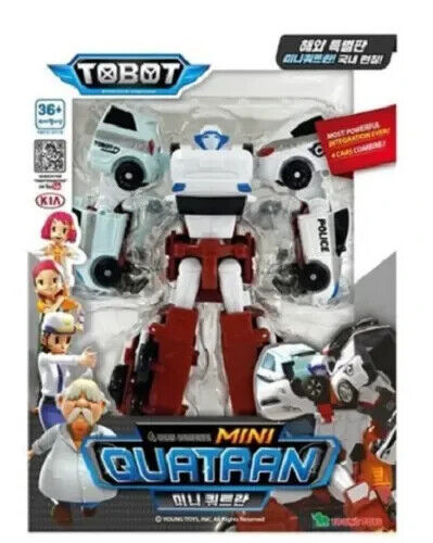 TOBOT 4 Cars Combine MINI QUATRAN Transformer Robot / KOREA-TOY - Picture 1 of 2