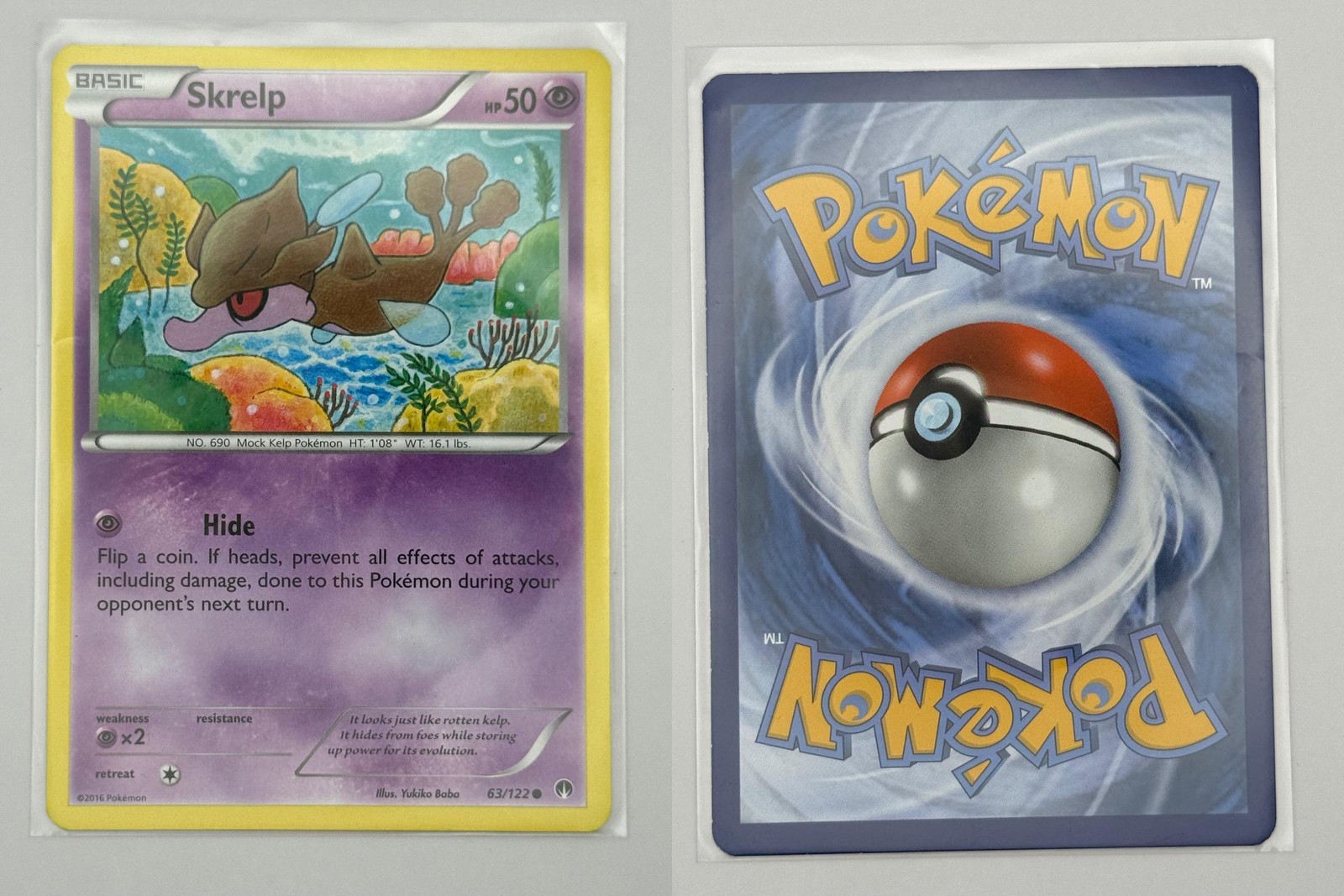 Skrelp 63/122 Common BREAKpoint Pokemon Moderately Played