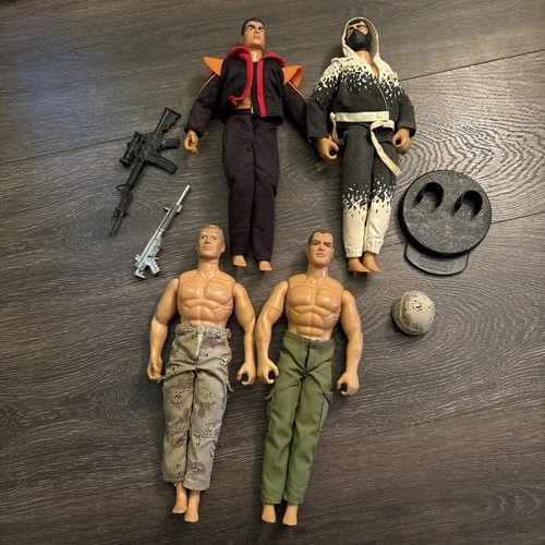 Vintage GI Joe 12” Action Figure Lot Hasbro 90s Military Ninja Lot '92