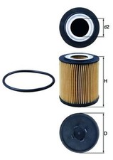 MAHLE Ölfilter OX 182D Filtereinsatz für OPEL OMEGA ASTRA ZAFIRA VECTRA CORSA CC