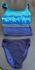 Vintage early 90's Jantzen Tankini high waisted swimsuit, size 10