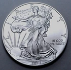 2012 American Silver Eagle Dollar 1 Oz 999 Silver Coin Uncirculated, No Reserve!