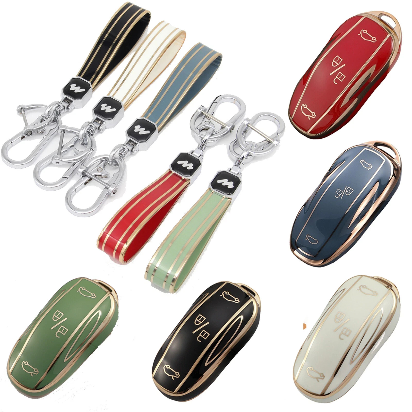 TPU Smart Remote Key Case Fob Cover For Tesla Model 3 Y S Model X 2016-2025