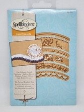 Spellbinders Card Creator Die Set A2 Curved Borders One - Cut Emboss Stencil