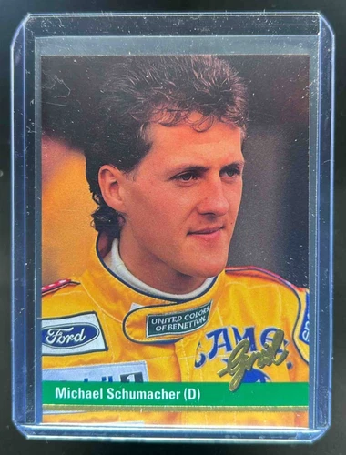 1992 Grid Motorcard Formula 1 Michael Schumacher Rookie RC #51