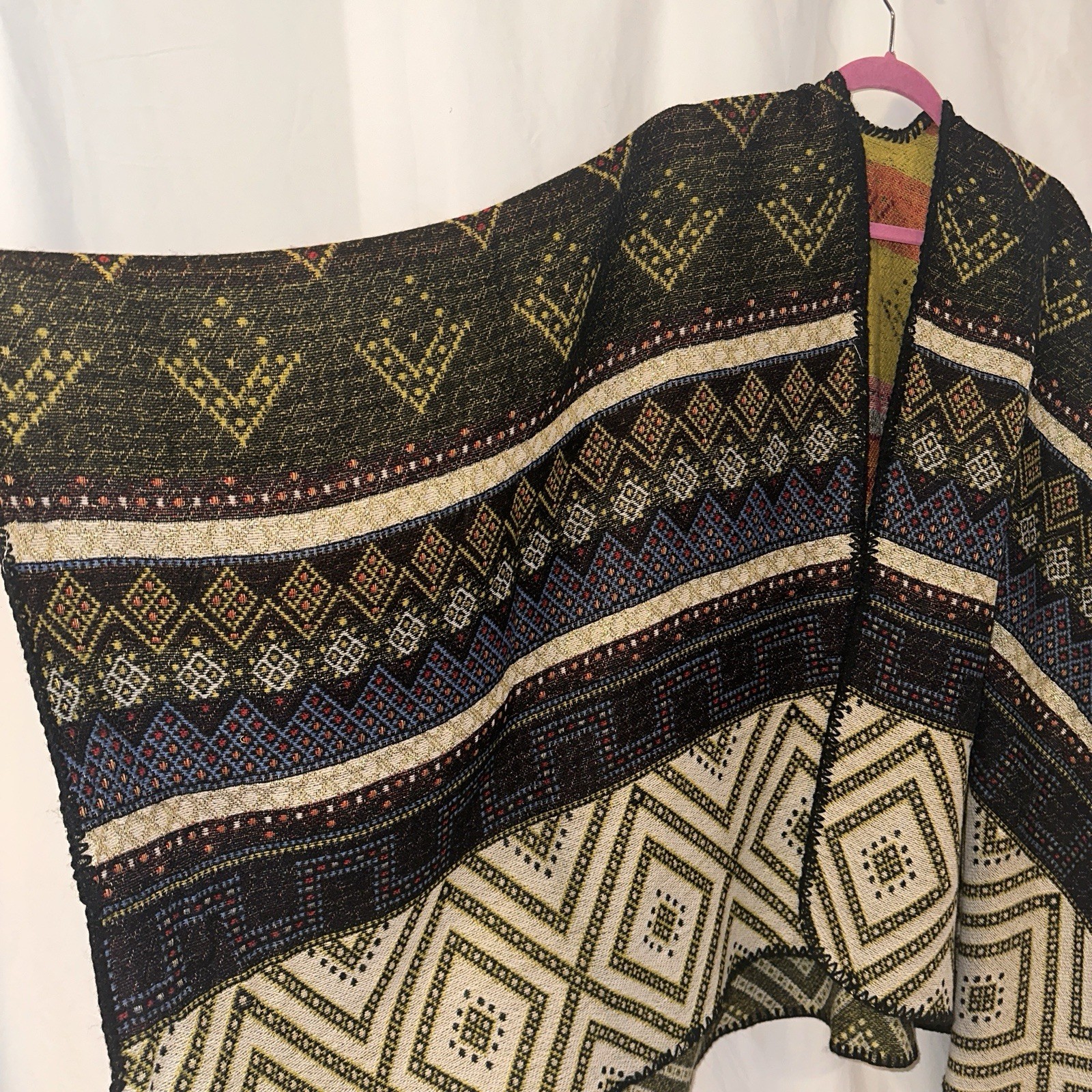 Aztec Multicolor Geometric Pattern Reversible Wom… - image 5