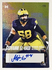 Giovanni El-Hadi 2025 Valiant Michigan Wolverines Auto Autograph /120