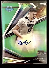 ZACH EDEY AUTO RC REF 2022-23 BOWMAN U GREEN #53/99 Purdue Boilermakers